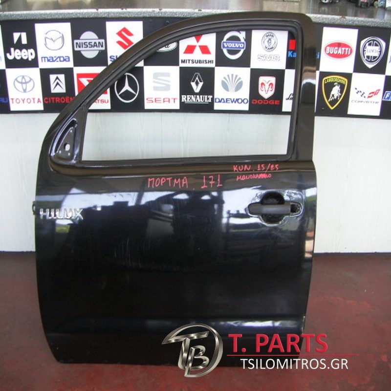 Πόρτες  Toyota-Hilux-(2005-2009) Kun15/25 Μπροστά Αριστερά Μαύρο