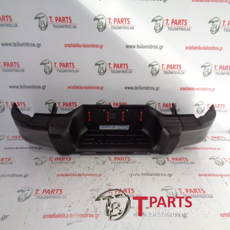Προφυλακτήρες Toyota-Hilux-Revo-(2015-2019) Kun125 Πίσω Γκρί Ανθρακί