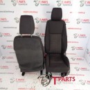 Καθίσματα/Σαλόνι Ford-Ranger-(2013-2016) WILDTRAK Μπροστά Μαύρο Ασημί